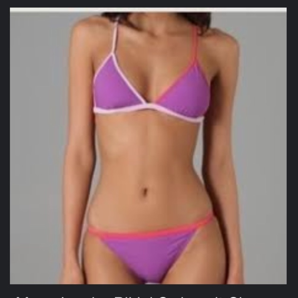 Marc by Marc Jacobs colorblock bikini top